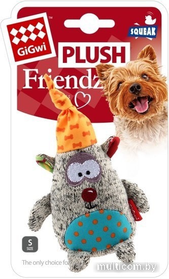 Игрушка для собак GiGwi Мишка с пищалкой 75401