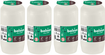 Набор свечей Bolsius Ритуальные масляные Copmo rc5 rspo mb 5 дней горения (белый)