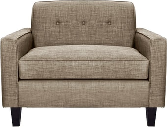 Интерьерное кресло Brioli Берн (рогожка, J2 бежевый/темные ножки)