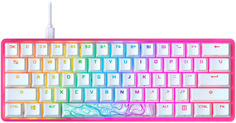 Клавиатура HyperX Alloy Origins 60 Pink (HyperX Aqua)