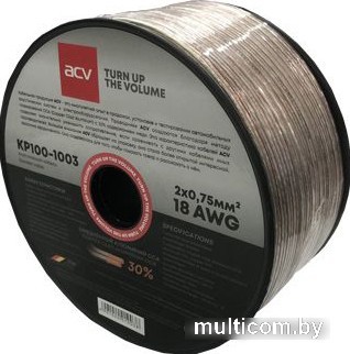 Кабель ACV KP100-1003 (100 м, прозрачный)
