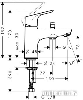 Смеситель Hansgrohe Focus E2 31930000