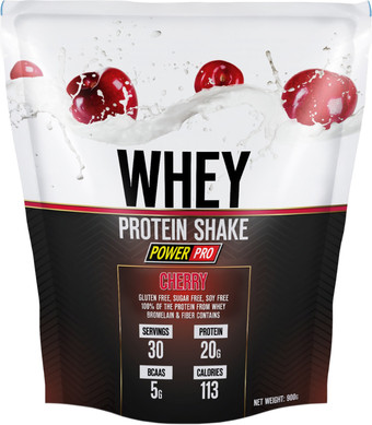 Протеин сывороточный (изолят) Power Pro Whey Shake PP982125 (900г, вишня)