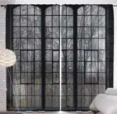 JoyArty Вид из окна из сатена p_10941