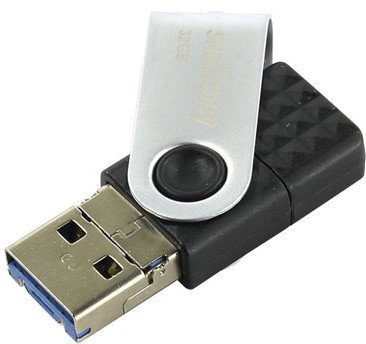 USB Flash Smart Buy Double 32GB SB32GBTRIO (черный)