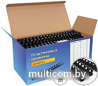 Пластиковая пружина для переплета Гелеос BCA4-22B 22 мм 50 шт (черный)