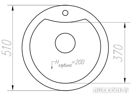 Кухонная мойка Tolero R-108E (белый)