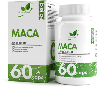 Витамины, минералы NaturalSupp Мака перуанская (Maca), 60 капсул