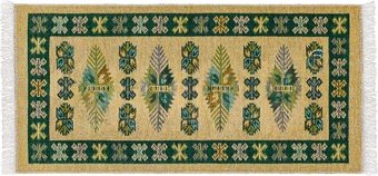 Ковер для жилой комнаты Shahintex Etno Icarpet 120x180 001 455399 (малахит)