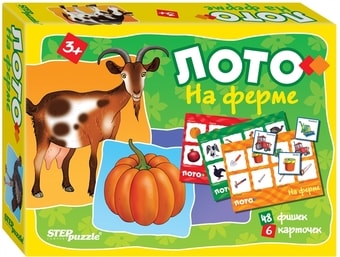 Развивающая игра Step Puzzle Лото На ферме