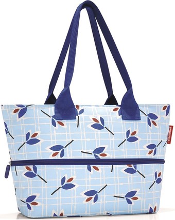 Сумка шоппер Reisenthel Shopper E1 RJ4064 Leaves Blue (голубой)