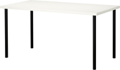 Письменный стол Ikea Линнмон/Адильс (белый/черный) [192.468.08]
