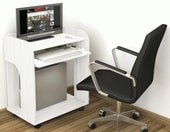 Компьютерный стол Тэкс Грета-10 (белый)