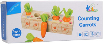 Набор развивающих игрушек Sima-Land Посади разные морковки 5492095