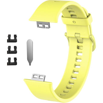 Ремешок Rumi силиконовый для Huawei Watch FIT, Watch FIT Elegant (желтый)