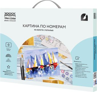 Картина по номерам Три совы Парусники КХп_48156