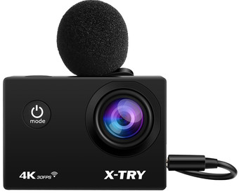 Экшен-камера X-try XTC185 EMR Battery + СЗУ 4K WIFI