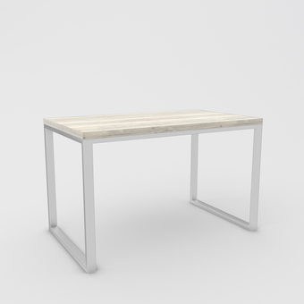 Кухонный стол Hype Mebel Чикаго раздвижной 110x70 (белый/древесина белая)
