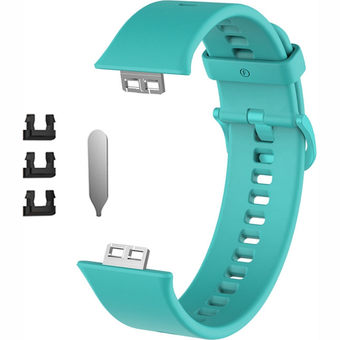 Ремешок Rumi силиконовый для Huawei Watch FIT, Watch FIT Elegant (бирюзовый)