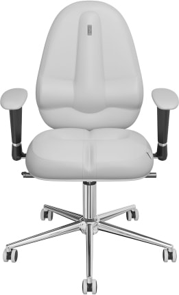 Кресло Kulik System Classic (экокожа, с подголовником, белый)