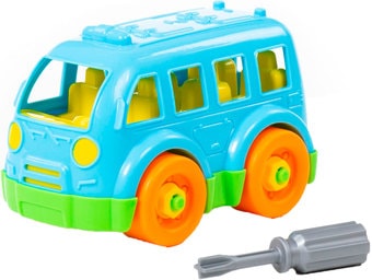 Конструктор Полесье 78995 Автобус малый (голубой)