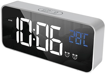 Настольные часы ArtStyle CL-S80WBL (серебристый)