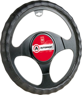 Оплетка на руль Autoprofi AP-396 BK (M) (черный)
