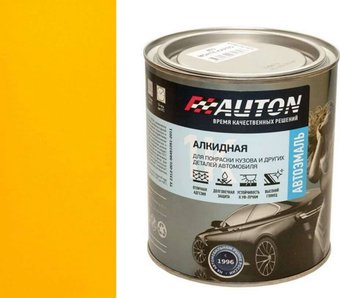 Автомобильная краска Auton алкидная - 1035 Желтая - банка 800 мл