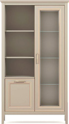 Шкаф-витрина BRW Classic REG1W1D (глиняный серый)