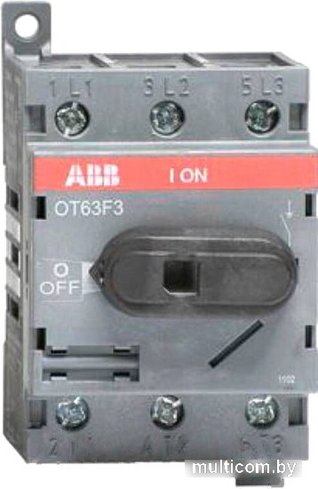 Выключатель нагрузки ABB OT63F3 63А 3P 3M 1SCA105332R1001