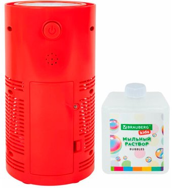 Пистолет для создания мыльных пузырей BRAUBERG Фонтан со звуком салюта 665150