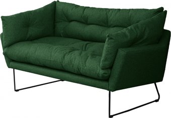 Диван Brioli Анико двухместный (J8/темно-зеленый)