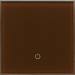 Беспроводной выключатель DeLUMO Senso одноканал. сенсорный 8017 (темный коричневый)