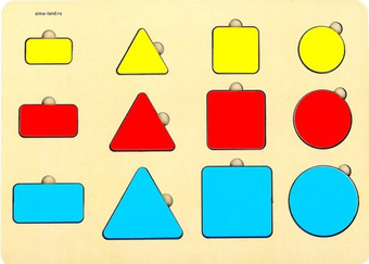 Сортер Лесная мастерская Вкладыш Геометрические фигуры 9145023