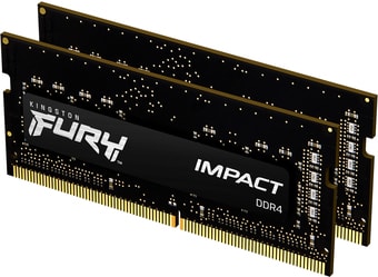 Оперативная память Kingston FURY Impact 2x8GB DDR4 SODIMM PC4-25600 KF432S20IBK2/16