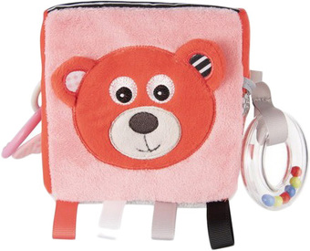 Развивающая игрушка Canpol Soft Sensory Cube Bears 68/073 (оранжевый)