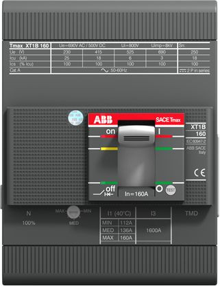 Выключатель автоматический ABB Tmax XT1 160/125А 4P 18кА 1SDA066888R1