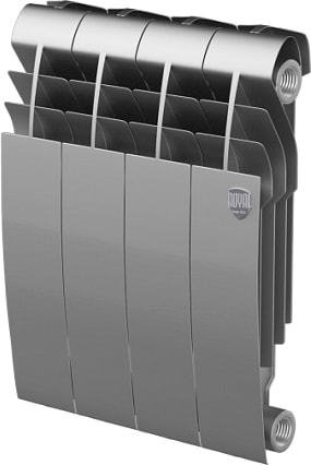 Биметаллический радиатор Royal Thermo BiLiner 350 Silver Satin (4 секции)