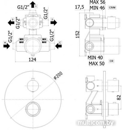 Смеситель Paffoni Light LIQ019CR