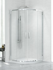 Душевой уголок NEW TRENDY New Practic 90x90 K-0302 (прозрачное стекло)