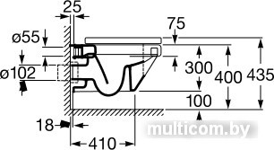 Унитаз Roca Dama (346787000) без крышки