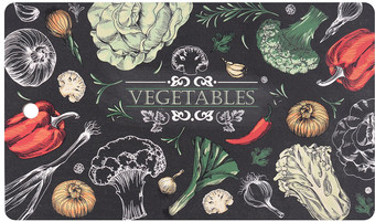 Разделочная доска Мультидом Овощной букет МТ18-23