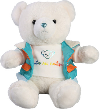 Классическая игрушка Milo Toys Little Friend Мишка в голубой курточке 9905634