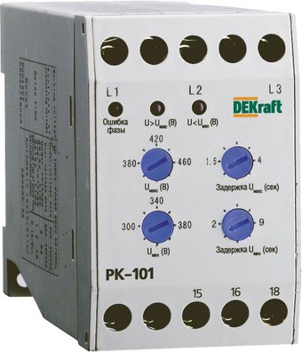 Реле контроля фаз DEKraft 23300DEK