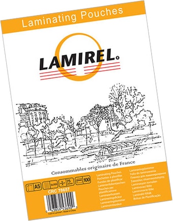Пленка для ламинирования Lamirel A5, 75 мкм, 100 л LA-78657