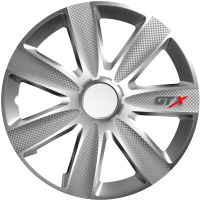 Набор колпаков на диски Versaco GTX 14&quot; 14GTXCS (4шт, карбон/серебристый)