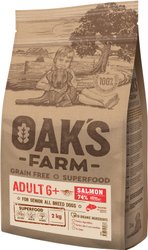 Сухой корм для собак Oak's Farm Беззерновой для зрелых собак всех пород. Лосось (2 кг)