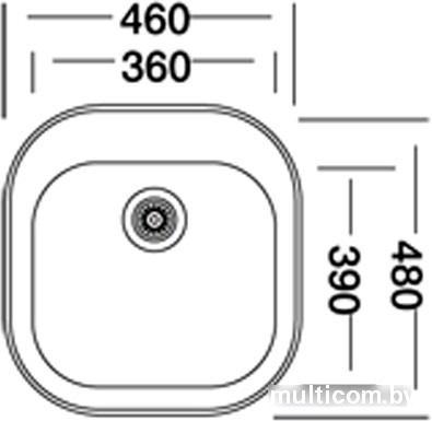 Кухонная мойка Kromevye EC 249 D