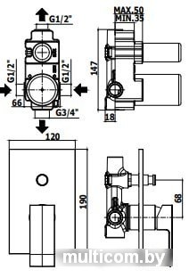 Смеситель Paffoni Elle EL015CR/M