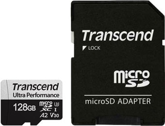 Карта памяти Transcend microSDXC 340S 128GB (с адаптером)